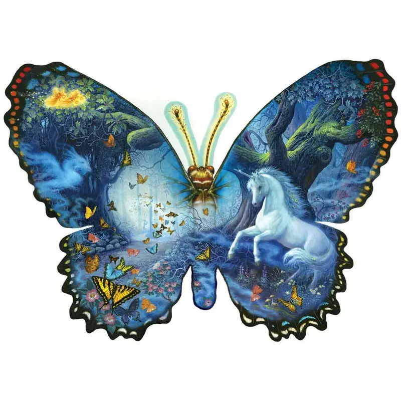 Fantasy Butterfly - 1000pc Shaped Jigsaw Puzzle By Sunsout