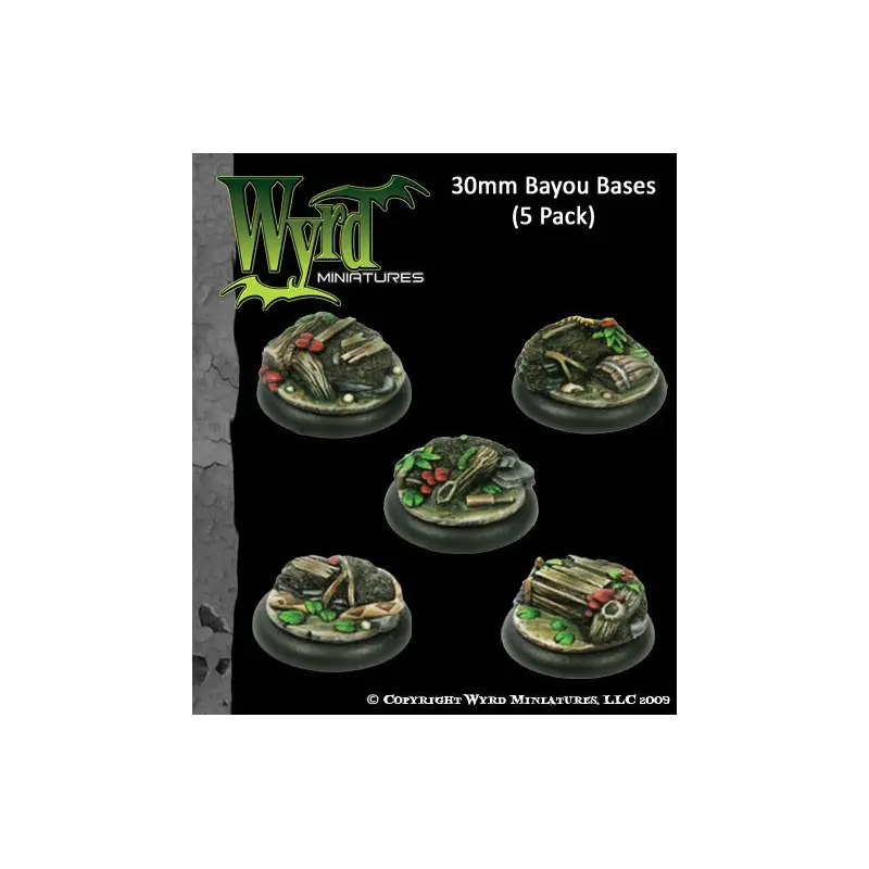 WYRD: MALIFAUX: Bayou Bases x5