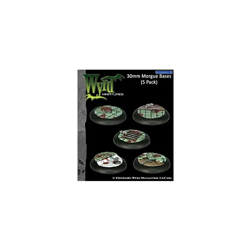 WYRD: MALIFAUX: Morgue Bases x5