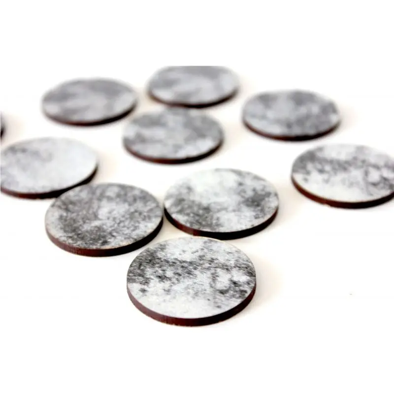 32 MM Snow Tundra X10 - PRE PAINTED BASES