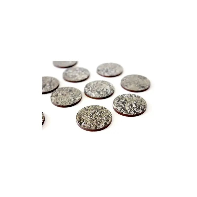 32 MM Stones X10 - PRE PAINTED BASES