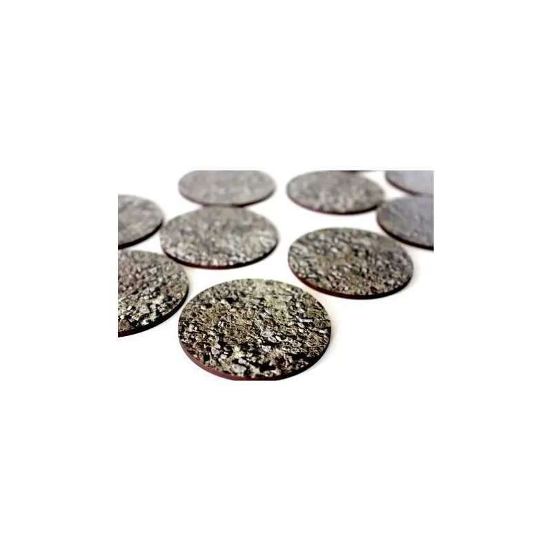 60MM Stones X5 - PRE PAINTED BASES