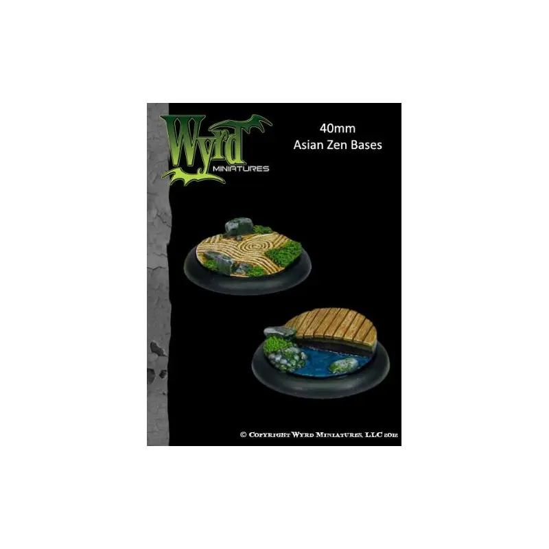 Malifaux - Base Inserts - Asian Zen - 40mm