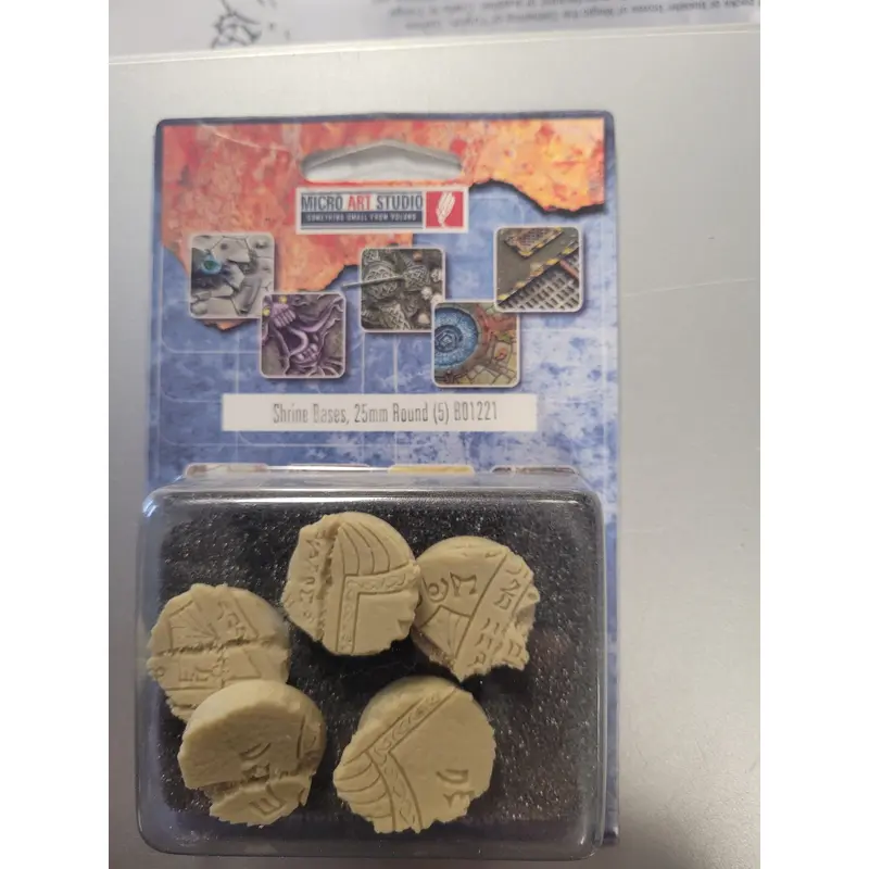 Micro Art Studio 25mm Shrine Bases (5) B01221