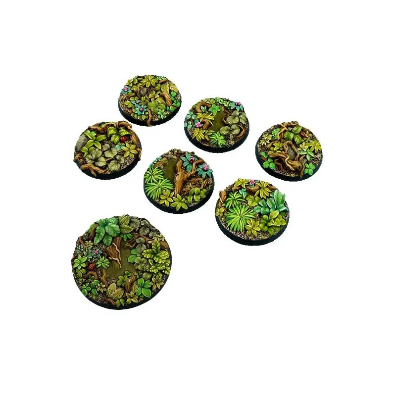 MICRO ART STUDIO - Jungle Large Base Set 6x 40mm, 1x 50mm