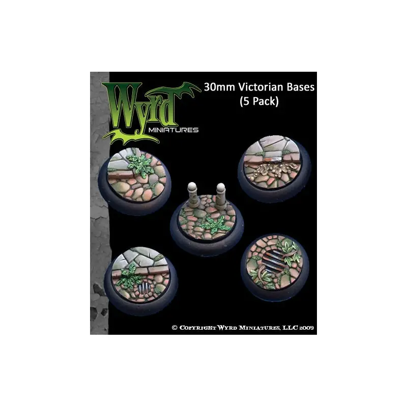WYRD: MALIFAUX: Victorian Bases x5