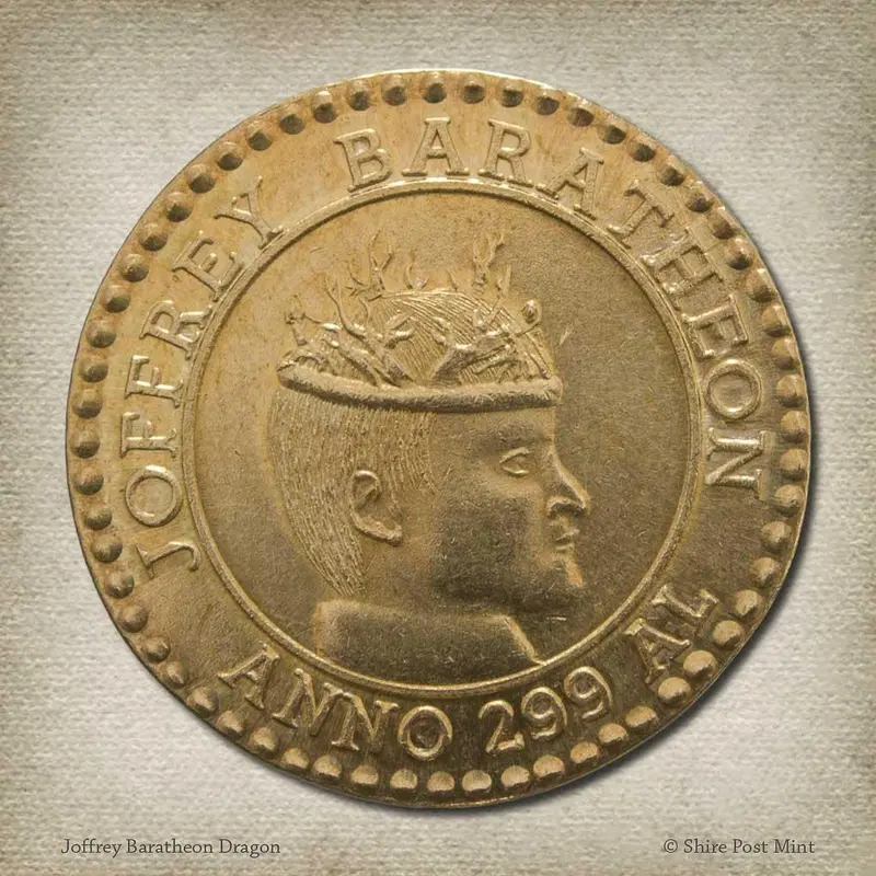 Game of Thrones Joffrey Baratheon Dragon Coin