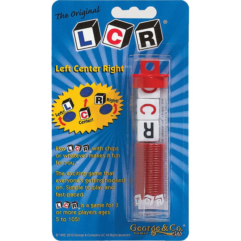 LCR LEFT CENTRE RIGHT BLISTER