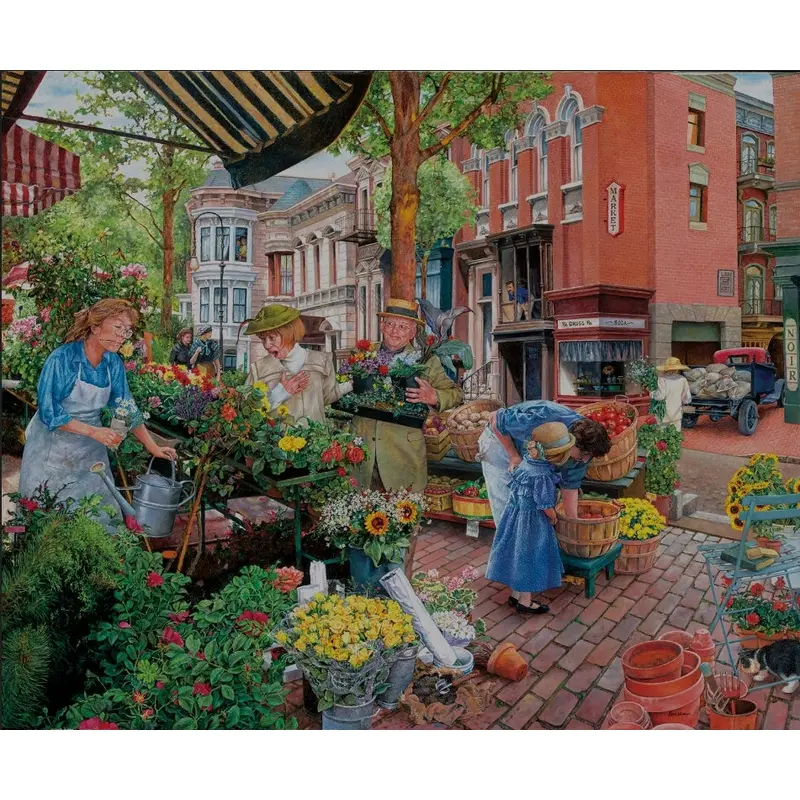 Sunsout 1000pc Puzzle - Sidewalk Flower Sale