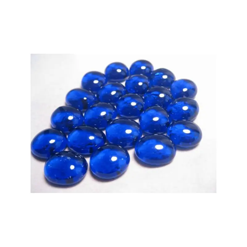 Chessex 23-27 Blue Glass Gaming Stones 01126