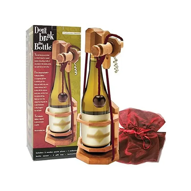 Don't Break the Bottle Corkscrew Puzzle