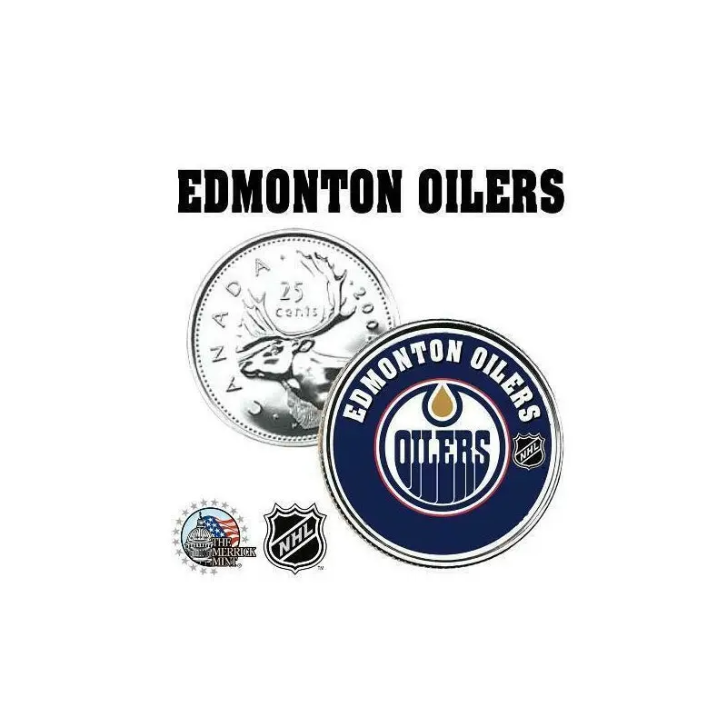 NHL HOCKEY CANADA STATE COLOURIZED QUARTER COIN