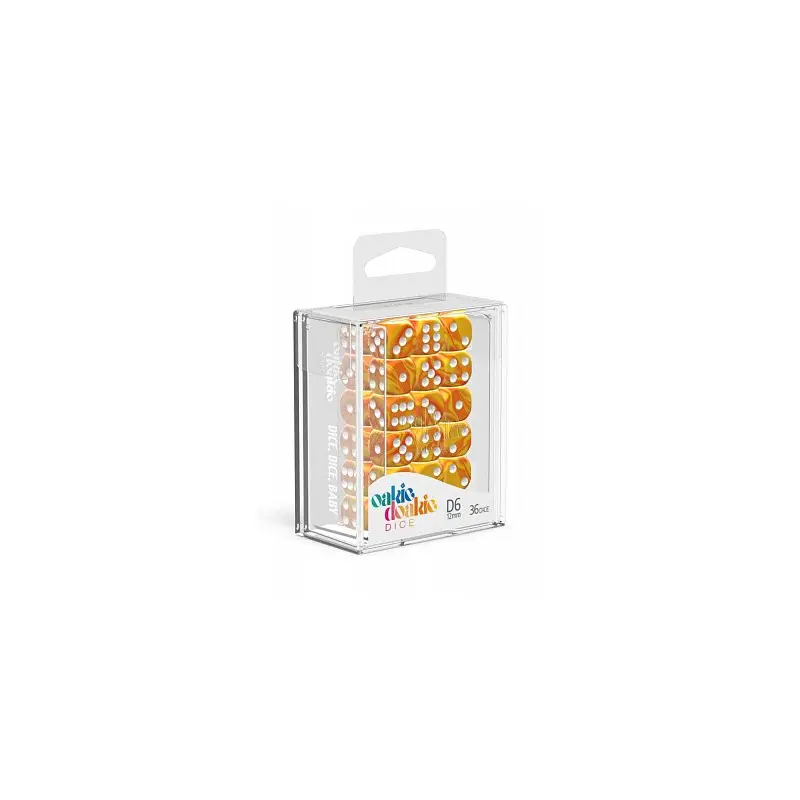 Oakie Doakie Dice D6 Dice 12 mm Gemidice - Sunstone (36)