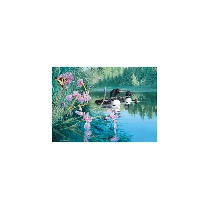 500pc Puzzle Cobble Hill Iris Cove Loons