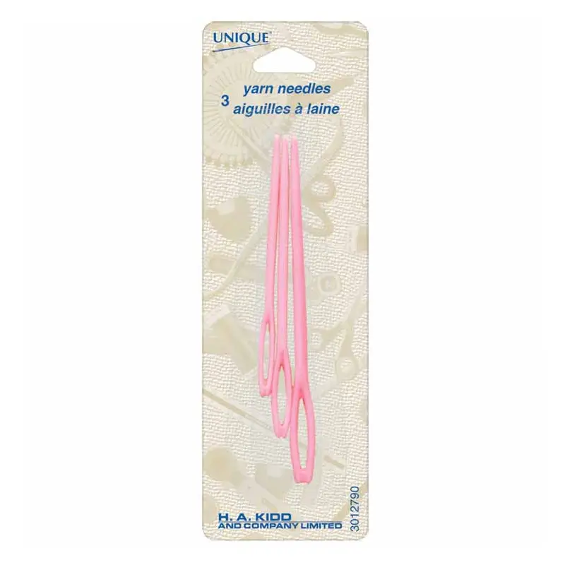Plastic Needles For Yarn - 3pc