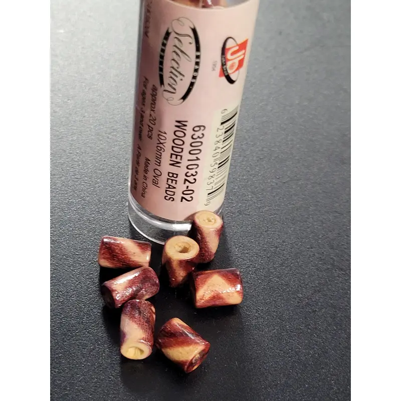 Wooden Beads 10x6mm Oval