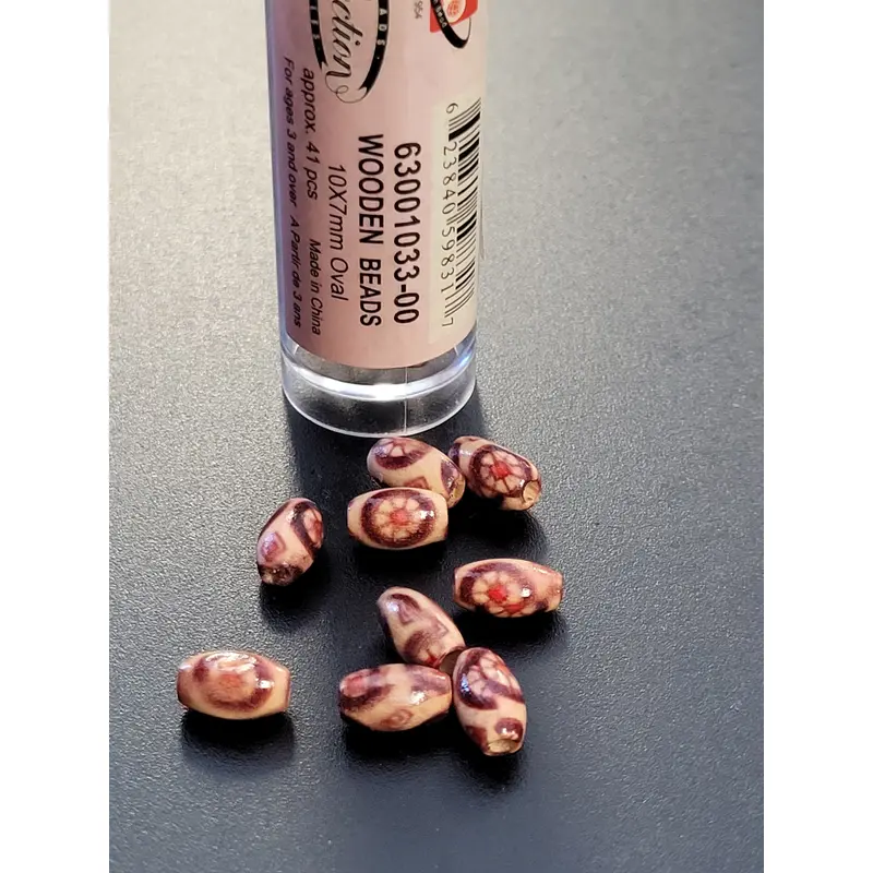 Wooden Beads 10x7mm Oval