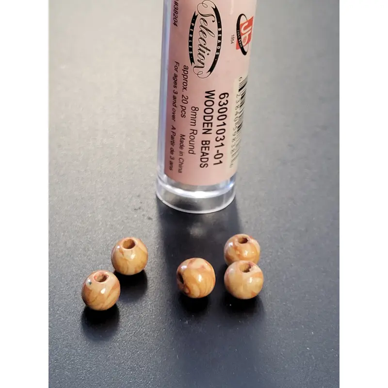 Wooden Beads 8mm Round