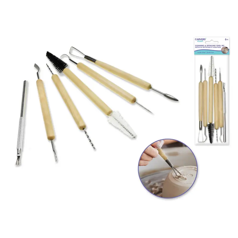 Carvers' Clay: Cleaning & Detailing Tool Set 6pc Asst