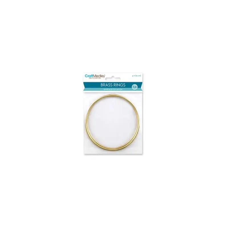 Craft Medley Brass Ring 4 in. 2 pc.