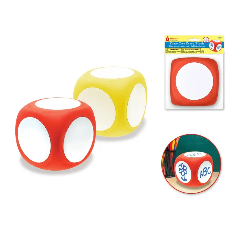 Crafter's Schoolhouse: Foam Dry Erase Block (Dice)