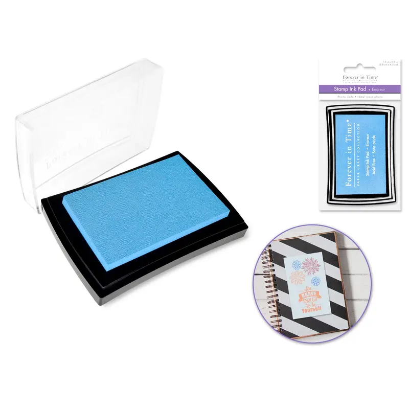 Stamp Ink Pad: 1.5"x2.5" Pigment Solid Color AcidFree