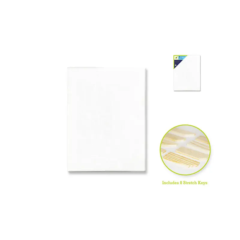 Stretch Artist Canvas: Rect. 16"x20" Primed Back-Stapled