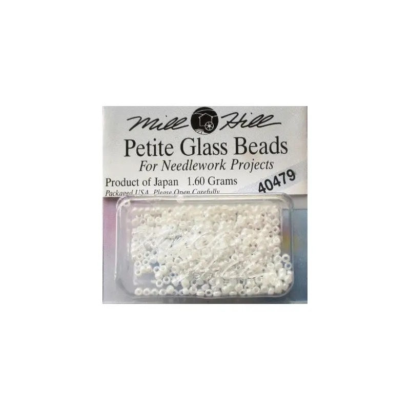Mill Hill Petite Glass Beads  15/0 ( 1.5 mm )  White  40479