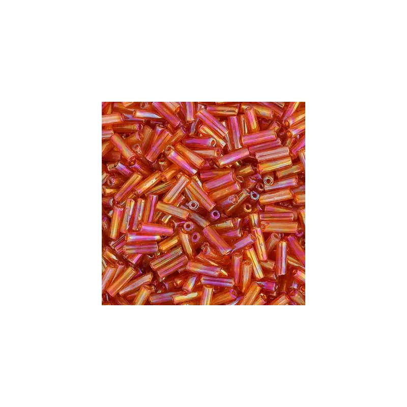 Iris Red #3 Bugle Beads