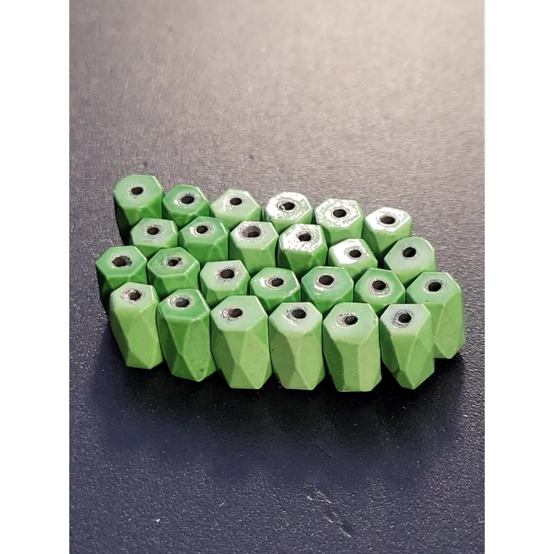 Green Magnetic Hexagon Tube Hematite