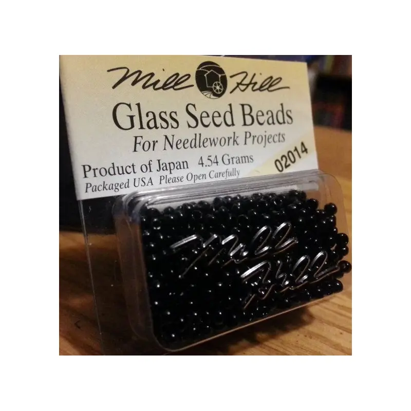 Mill Hill Glass Seed Beads 4.54g Black #02014