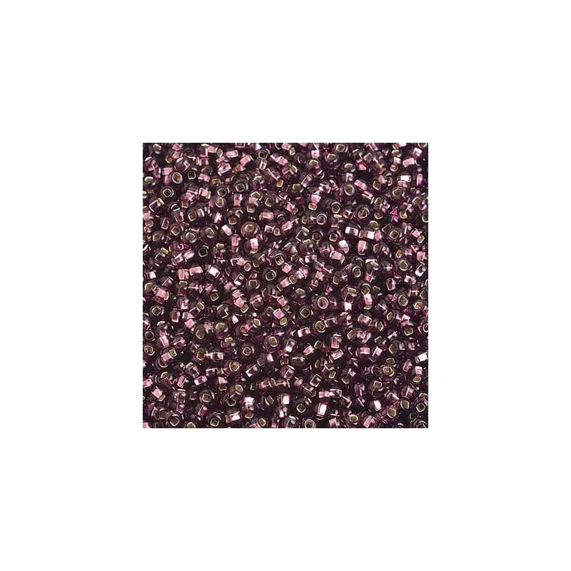 Silver Lined Ameythst Seed Beads 10/0