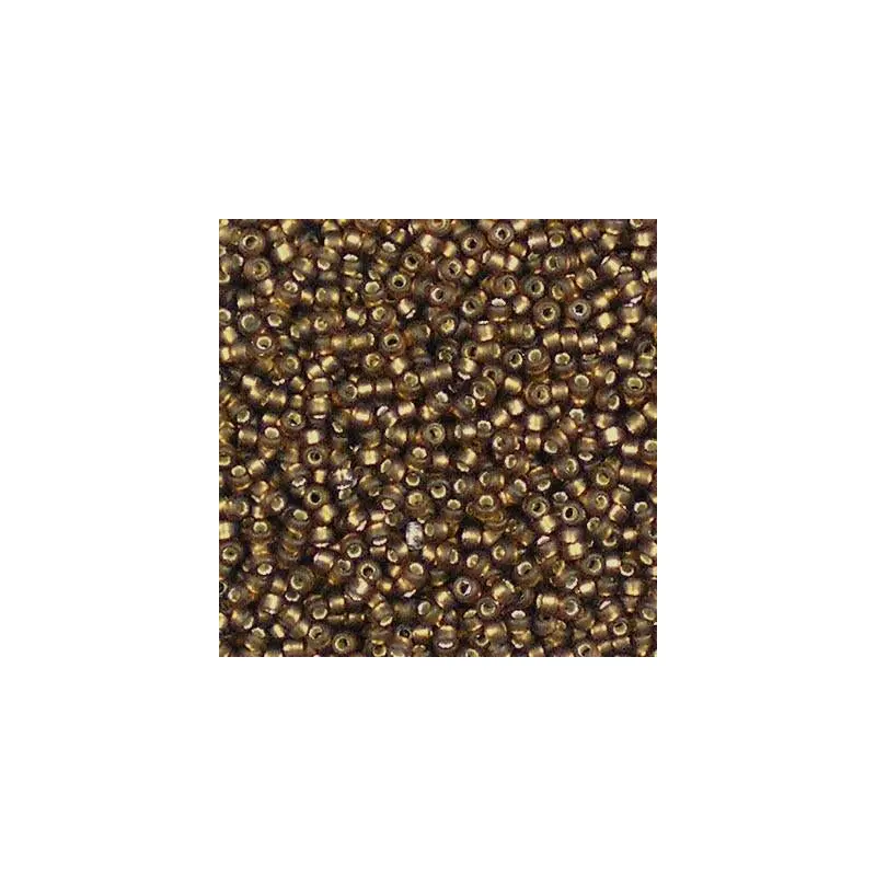 Silver Lined Gold Seed Beads 10/0