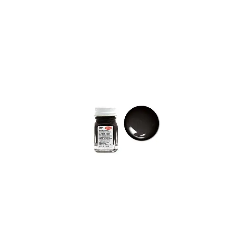 Testors 1147 Enamel Gloss Black 1/4 oz