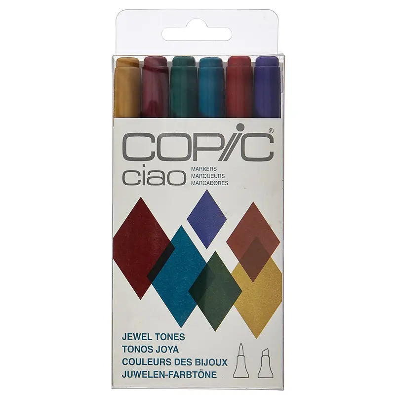 Copic 6-Pack Copic Ciao Markers - Jewel Tones