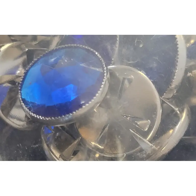 Acrylic Nail Head Blue 12MM