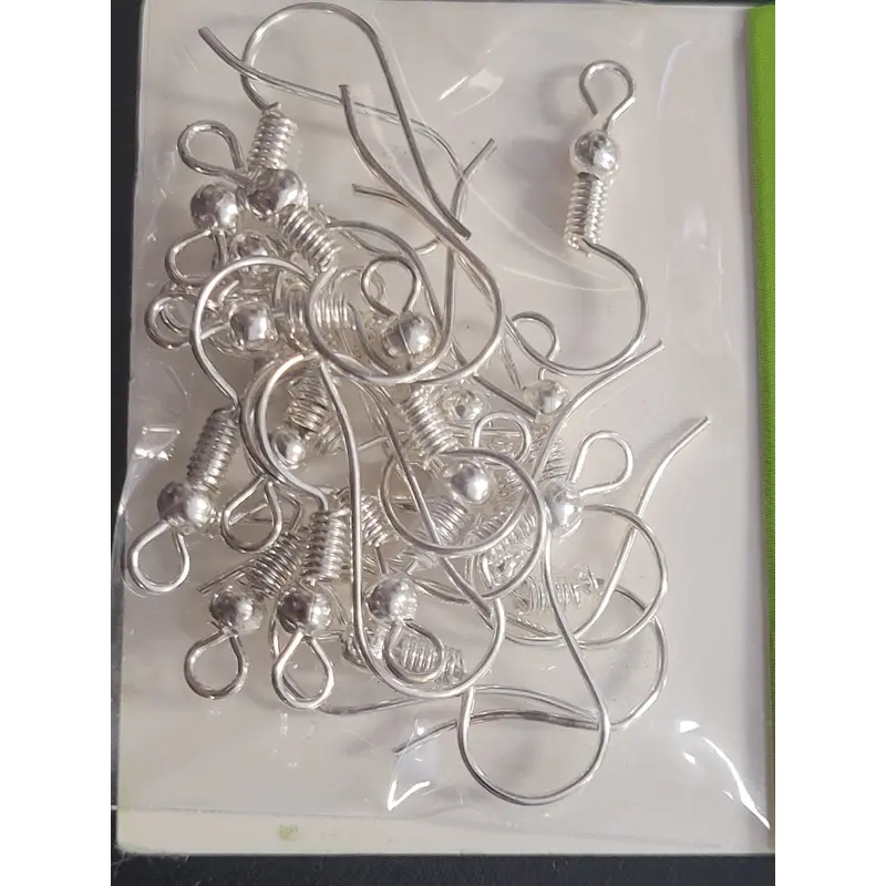 Fishhook Earrings - Silver Plated 18mm