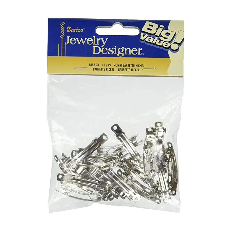 Darice 40mm Barrette Nickle