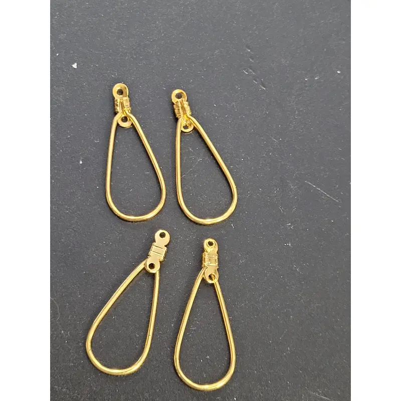 EARLOOPS OVAL 1' GOLD 4/BG