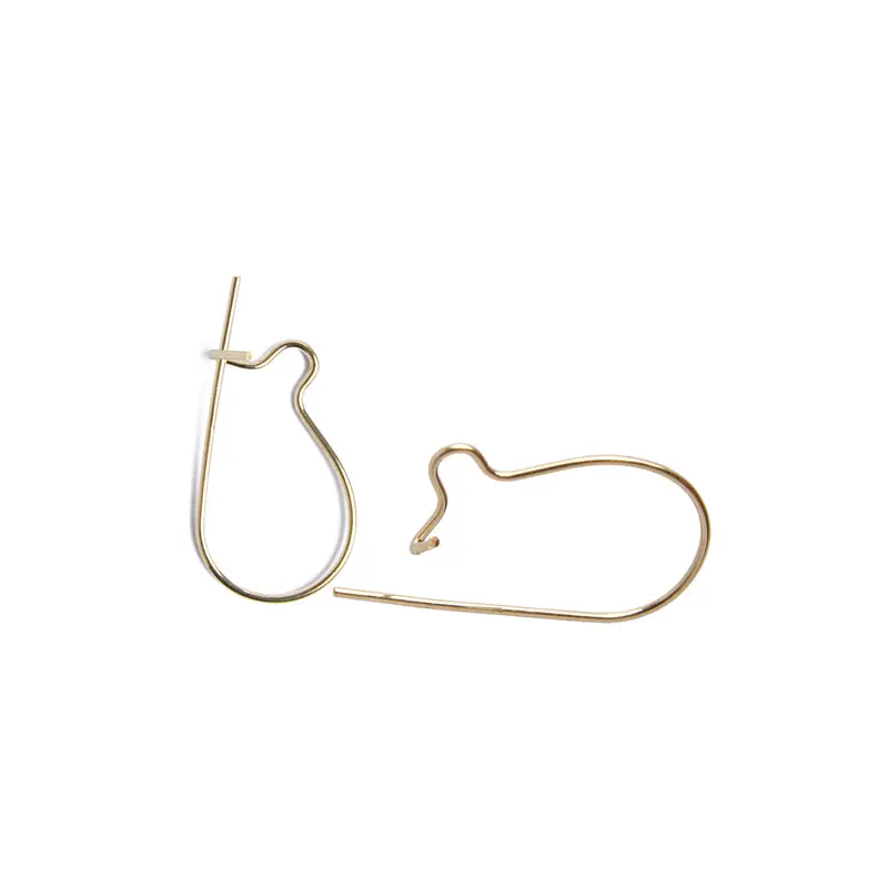 Kidney Wire Earring Gold 6pc