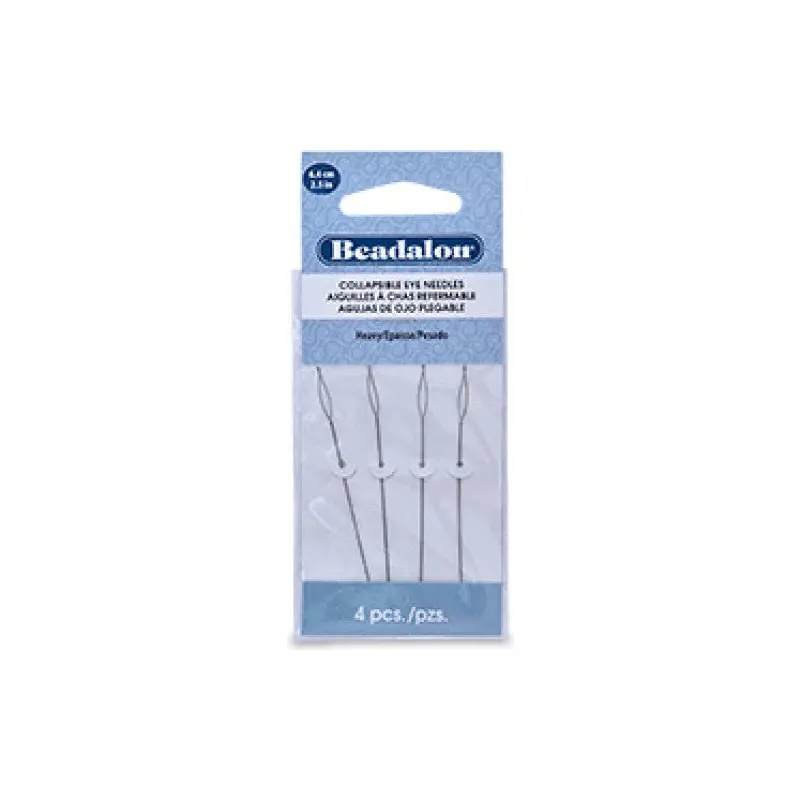 BEADING NEEDLE, HEAVY 2.5 BIG EYE PACK OF 4