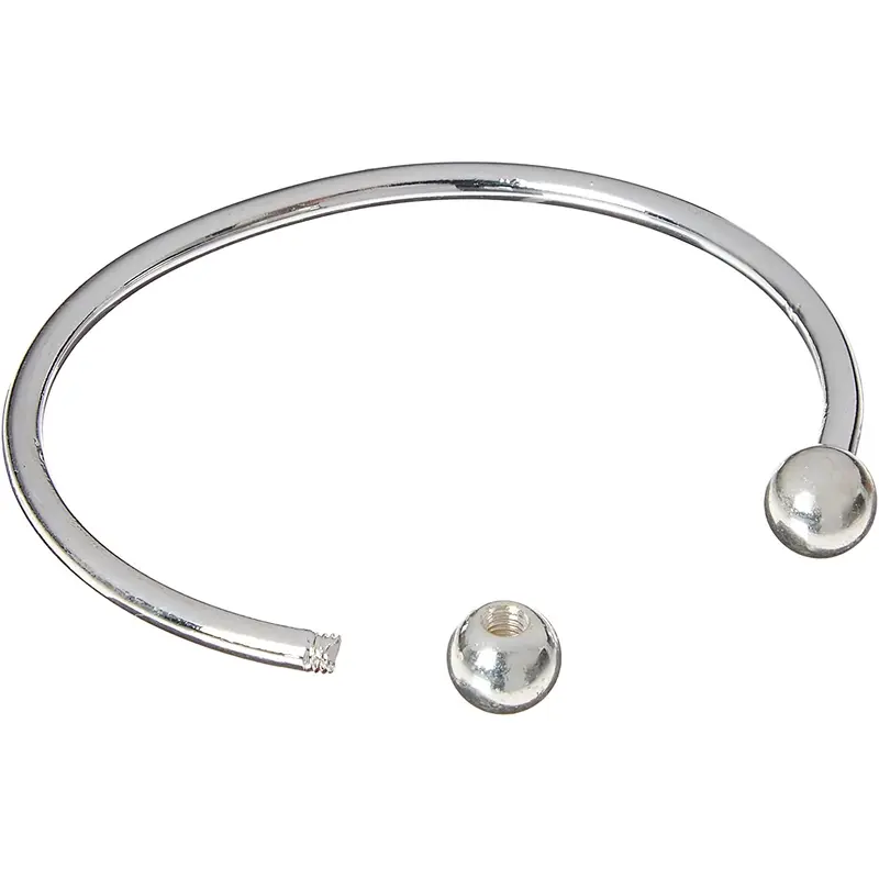 Darice Sterling Silver Plated Twist End Bangle, Set of 3