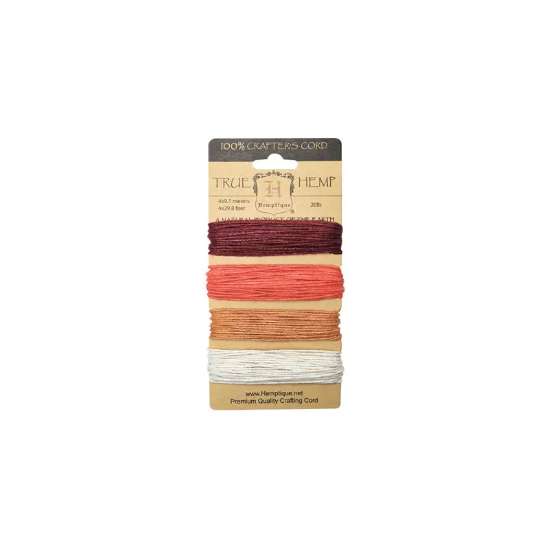 Hemp Cord Set - Coral Reef 20lb - 120'
