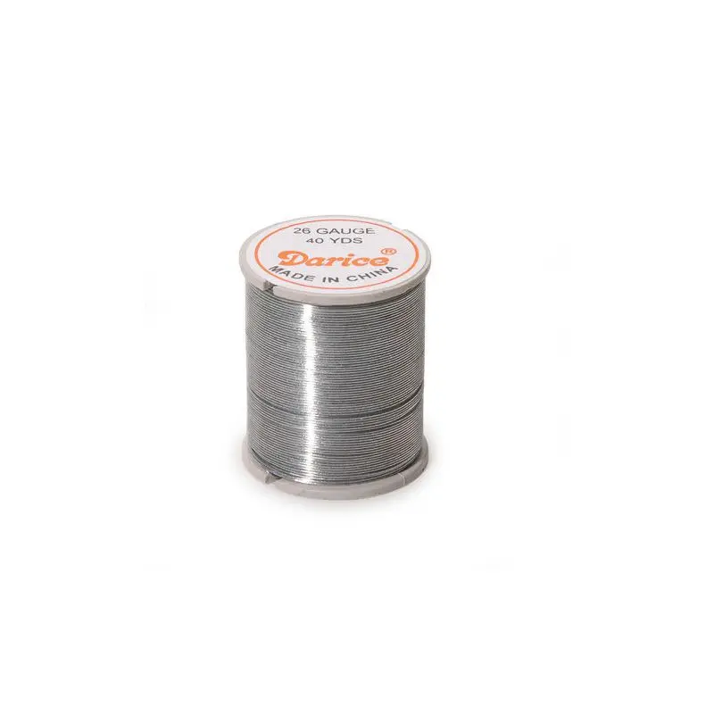 Jp26 26 Gauge Craft Beading Wire Silver 40 Yards