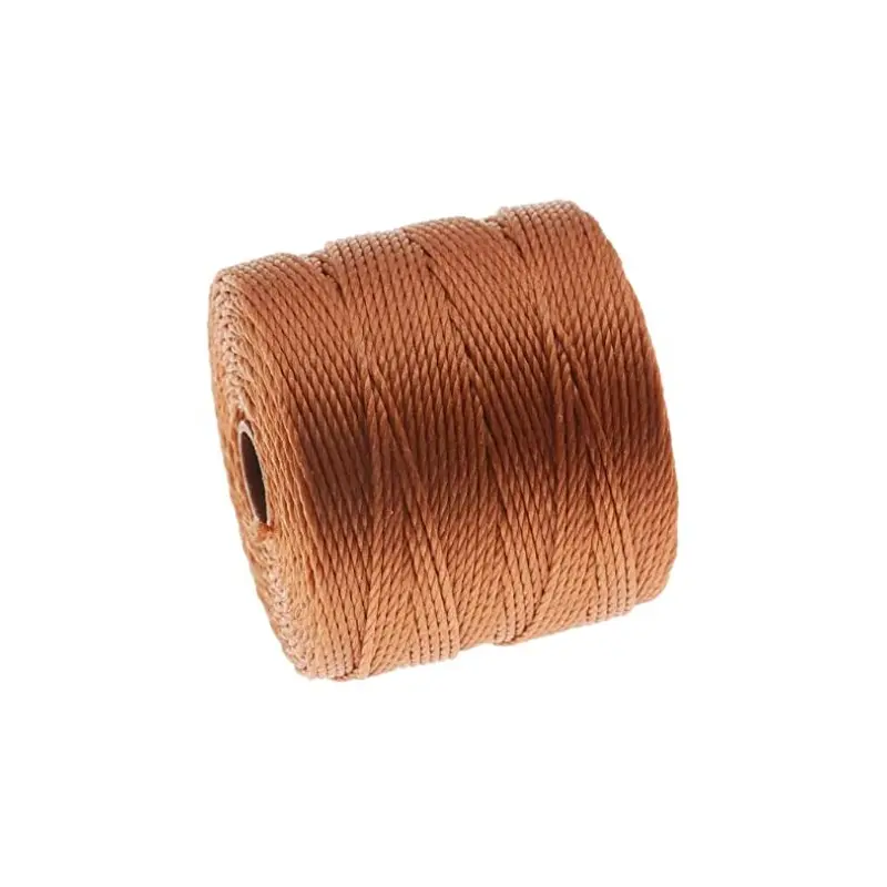 Super-Lon (S-Lon) Cord - Size 18 Twisted Nylon - Copper / 77 Yard Spool