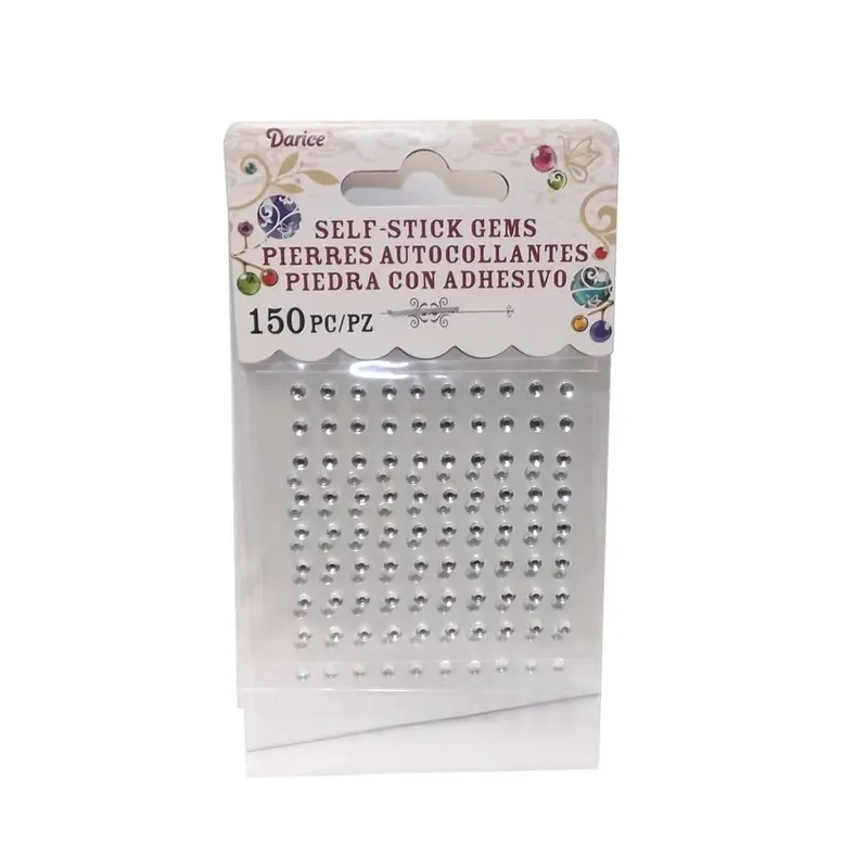 Crystal 3mm Round, Self-adhesive, 150 pcs