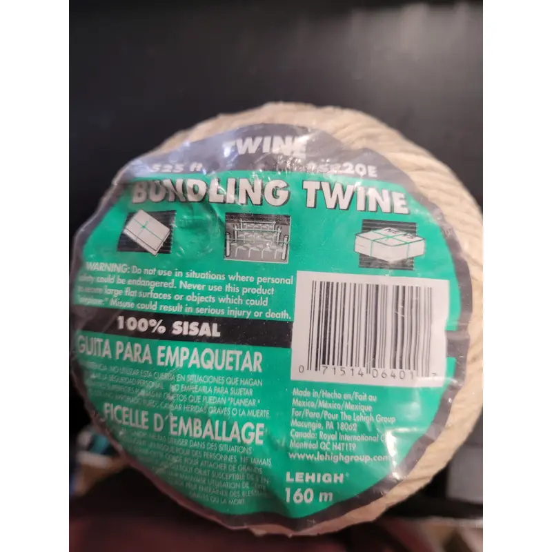 Lehigh Group SP20E-8P Twine Sisal Enviro Safe 525 Ft.