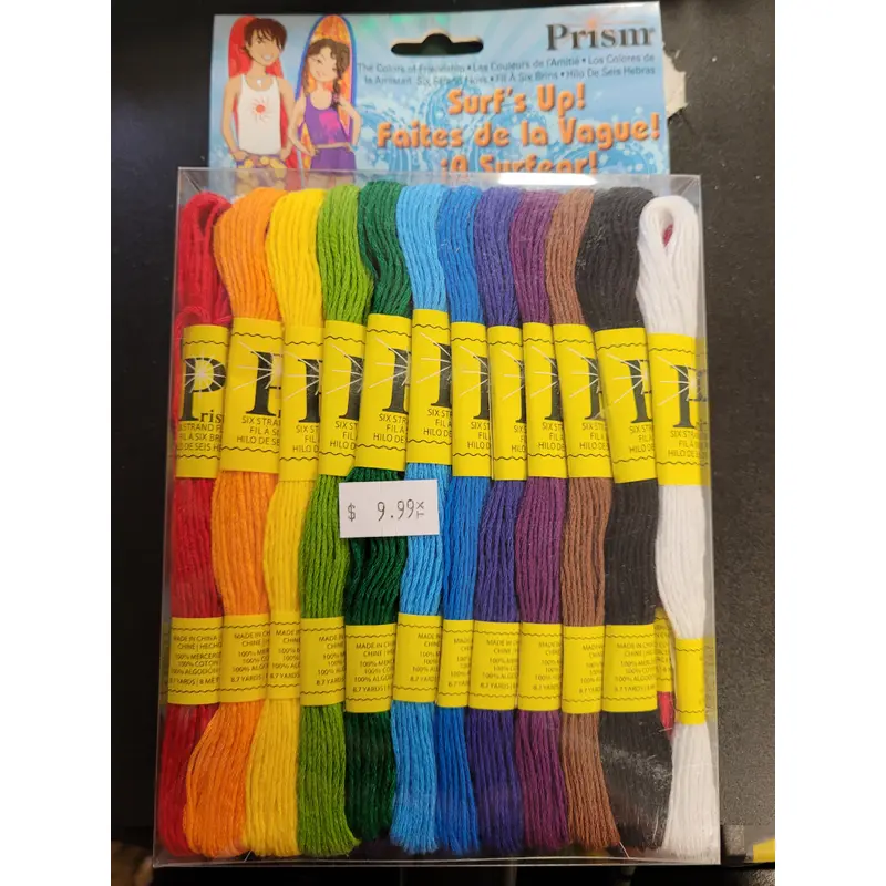 Prism Six Strand Embroidery Floss Pack 36 pc. Surf's Up