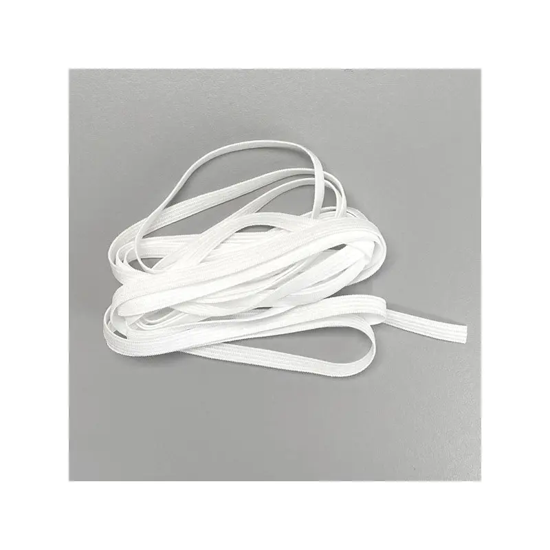 White Polyester Knitted Elastic - 1/4" - 3 Yards