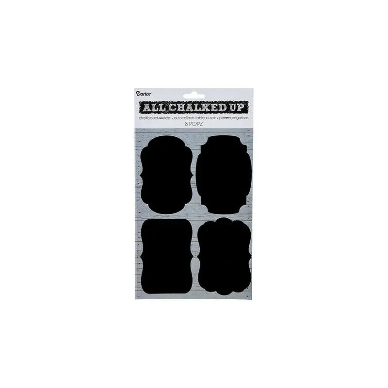 Darice All Chalked Up Chalkboard Stickers 8pc